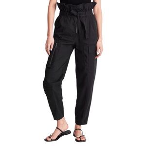 Black High-Waisted Cargo Pants
